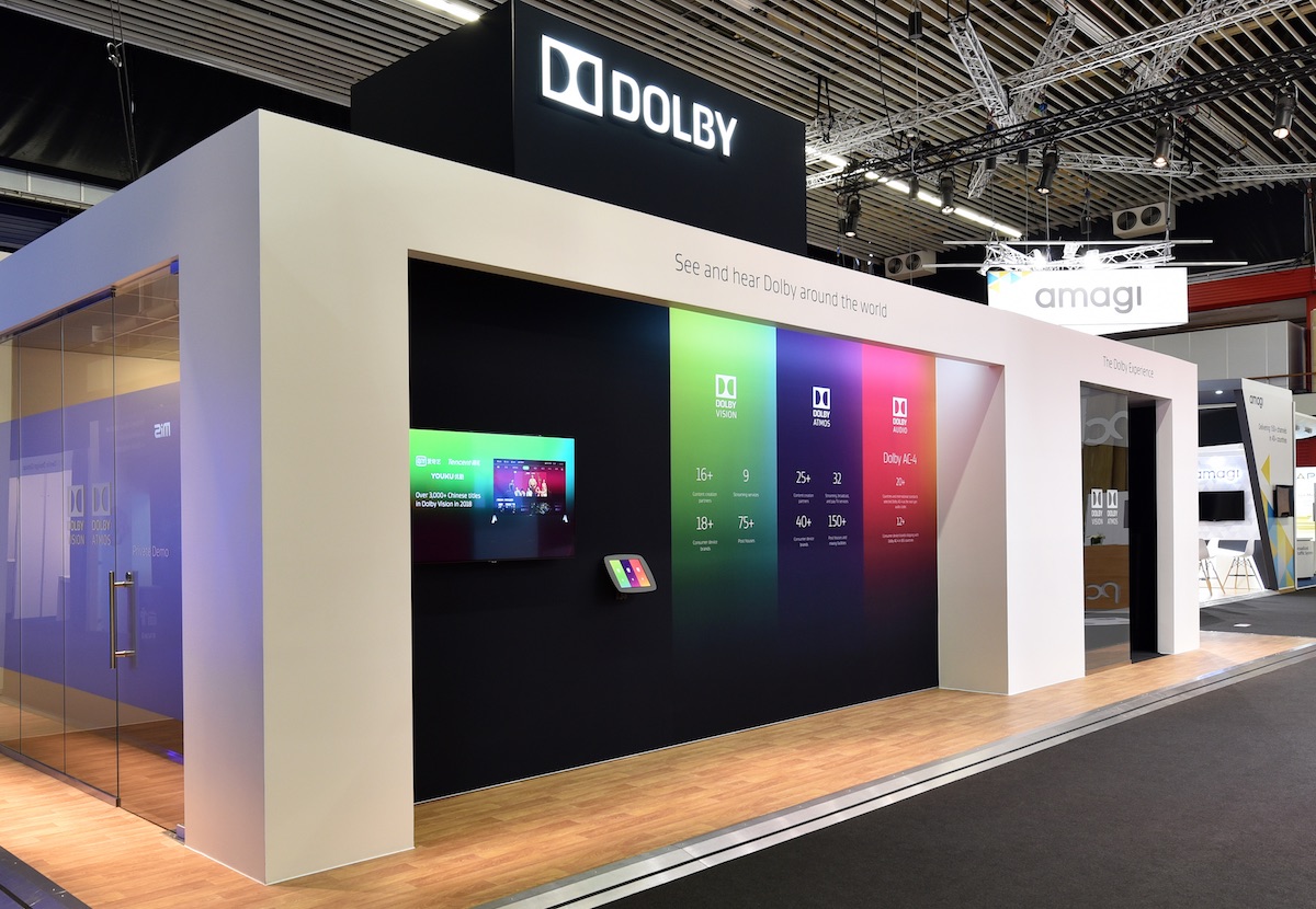 Dobly trade show kiosk at IBC2018